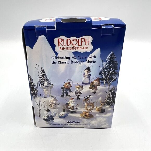 Enesco Rudolph the Red-Nosed Reindeer Santa Claus Holiday Ornament 2004 40th - Picture 3 of 8